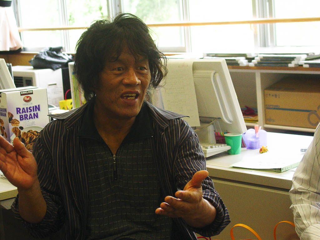 東北復興活動を伝える松宮喜代勝